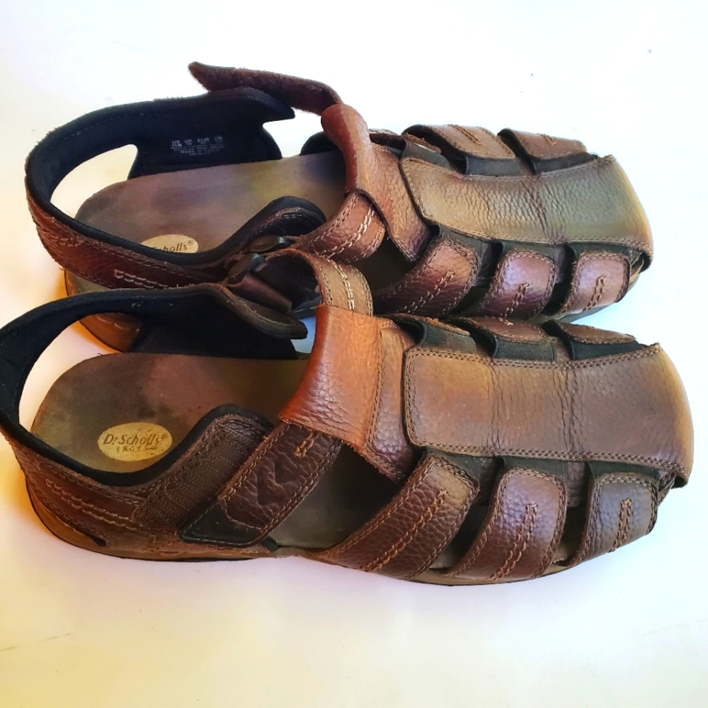 DR.SCHOLLS MEN'S SANDALS BROWN SIZE 11